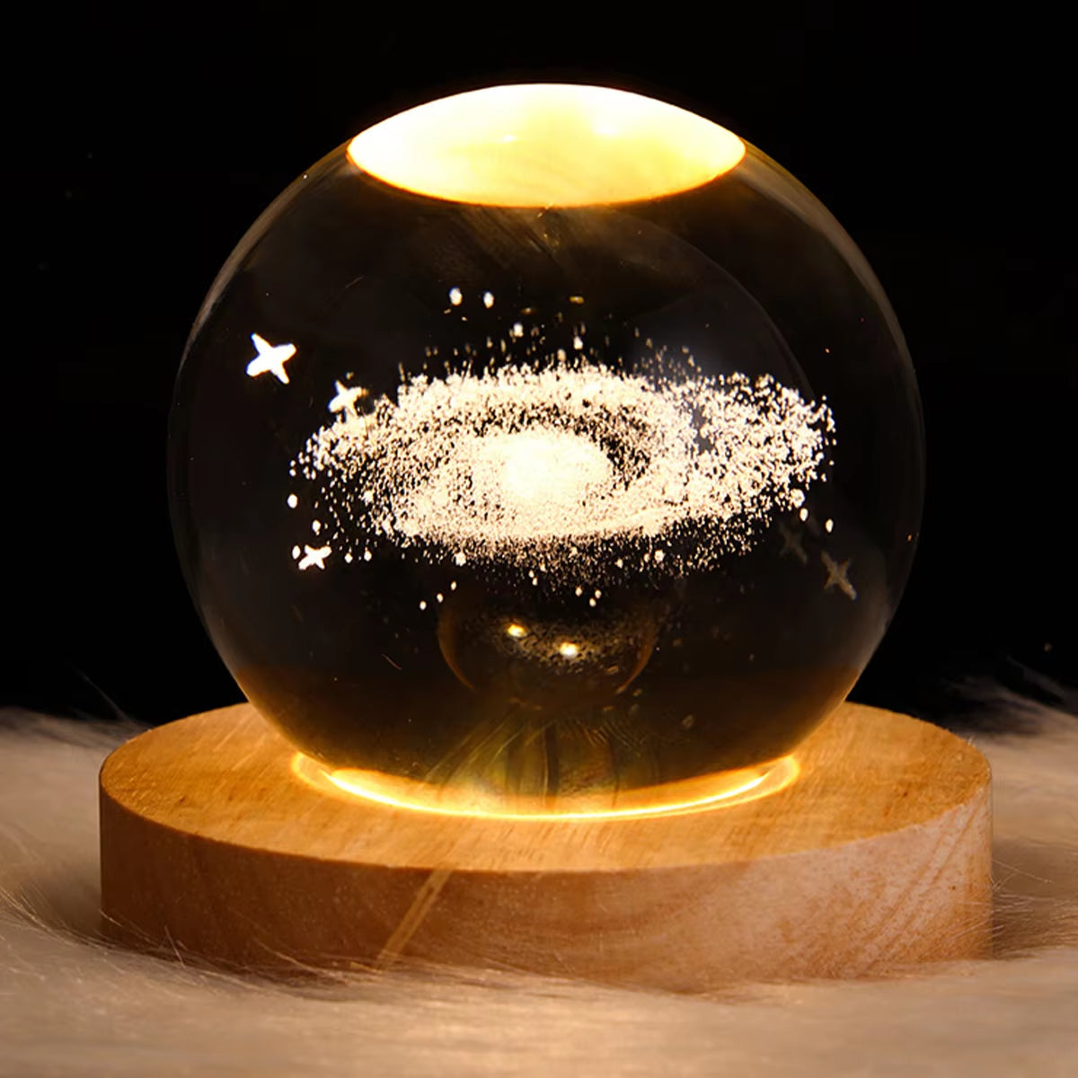 3D Crystal Ball Lamp – Night Lamp for Home Decor - Perfect Gift